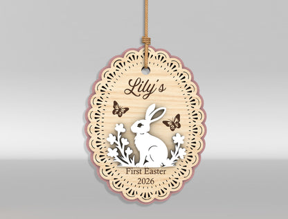 Easter Bunny Basket Tag SVG Bundle 18 Designs for Glowforge and xTool