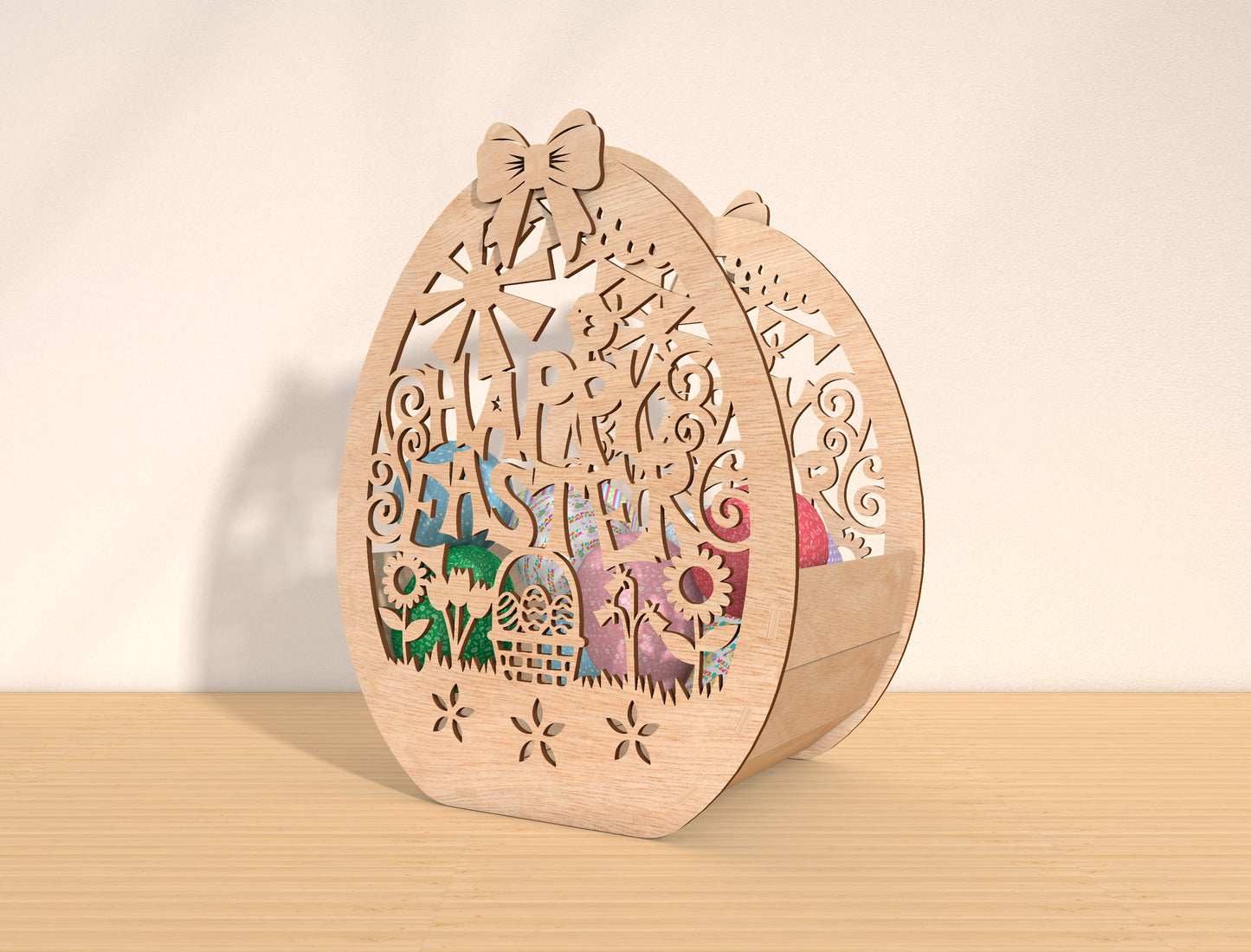 Easter Egg Basket Floral SVG Bundle 7 Designs for LightBurn and xTool