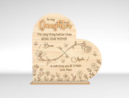 Personalized To My Daughter Birth Month Flower SVG Bundle for Glowforge and xTool