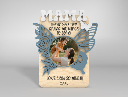 Personalized Photo Frame Mom Family SVG Bundle for Glowforge and xTool