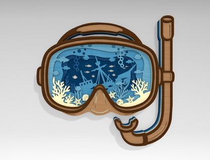 Summer Ocean SVG Bundle – 20 Multilayer Laser Cut Files for Glowforge, xTool & LightBurn