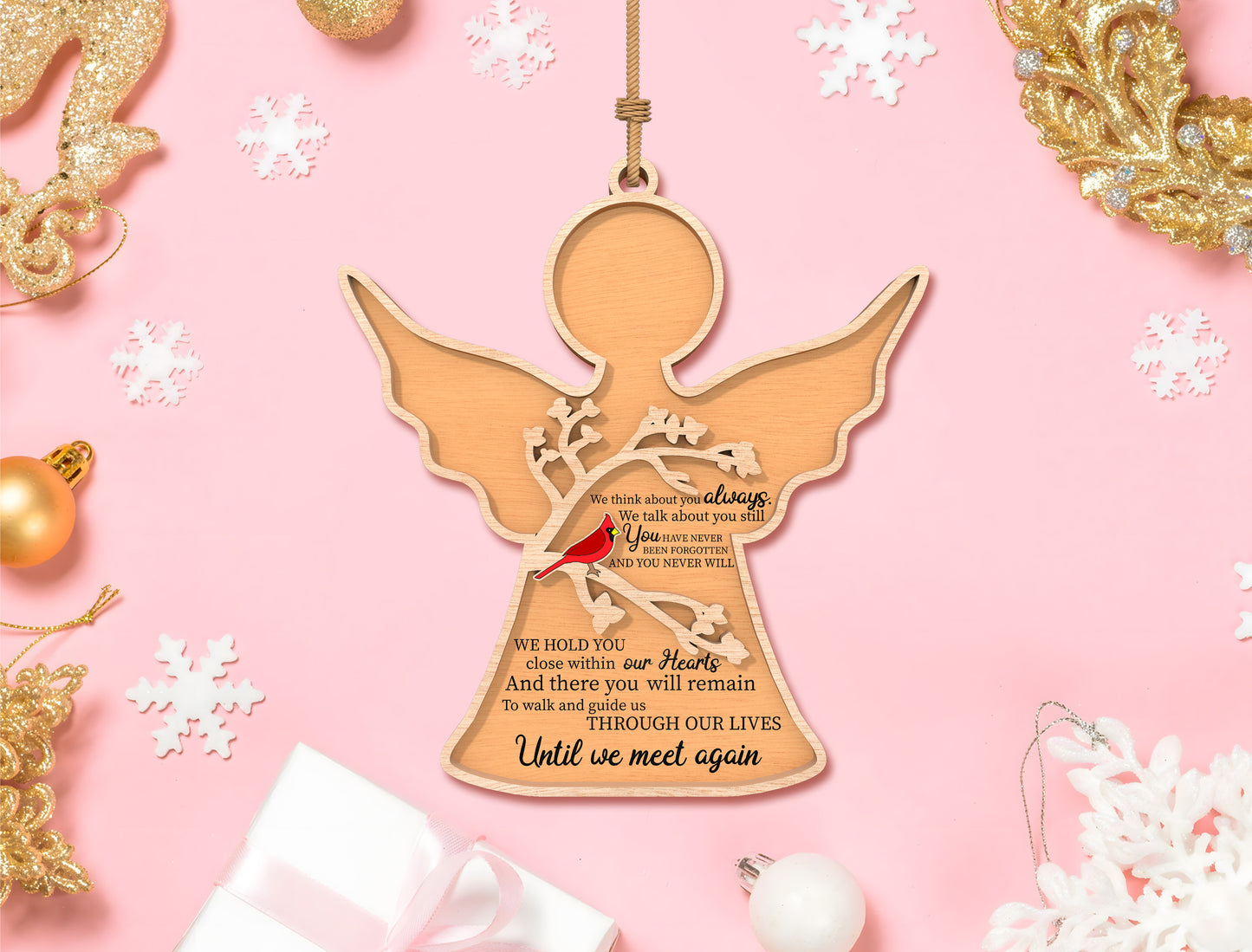 Angel Memorial Ornament SVG Laser Cut File Bundle