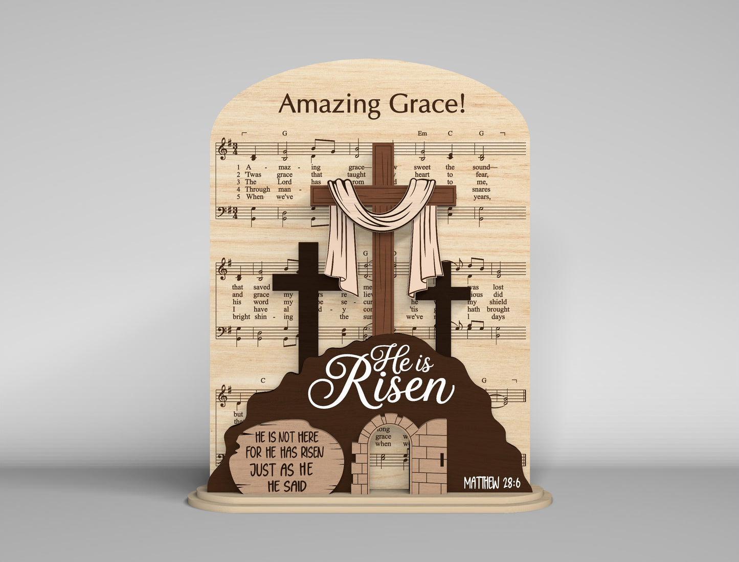 Easter Shelf Sitter SVG 9 Christian Easter Designs for LightBurn and Glowforge