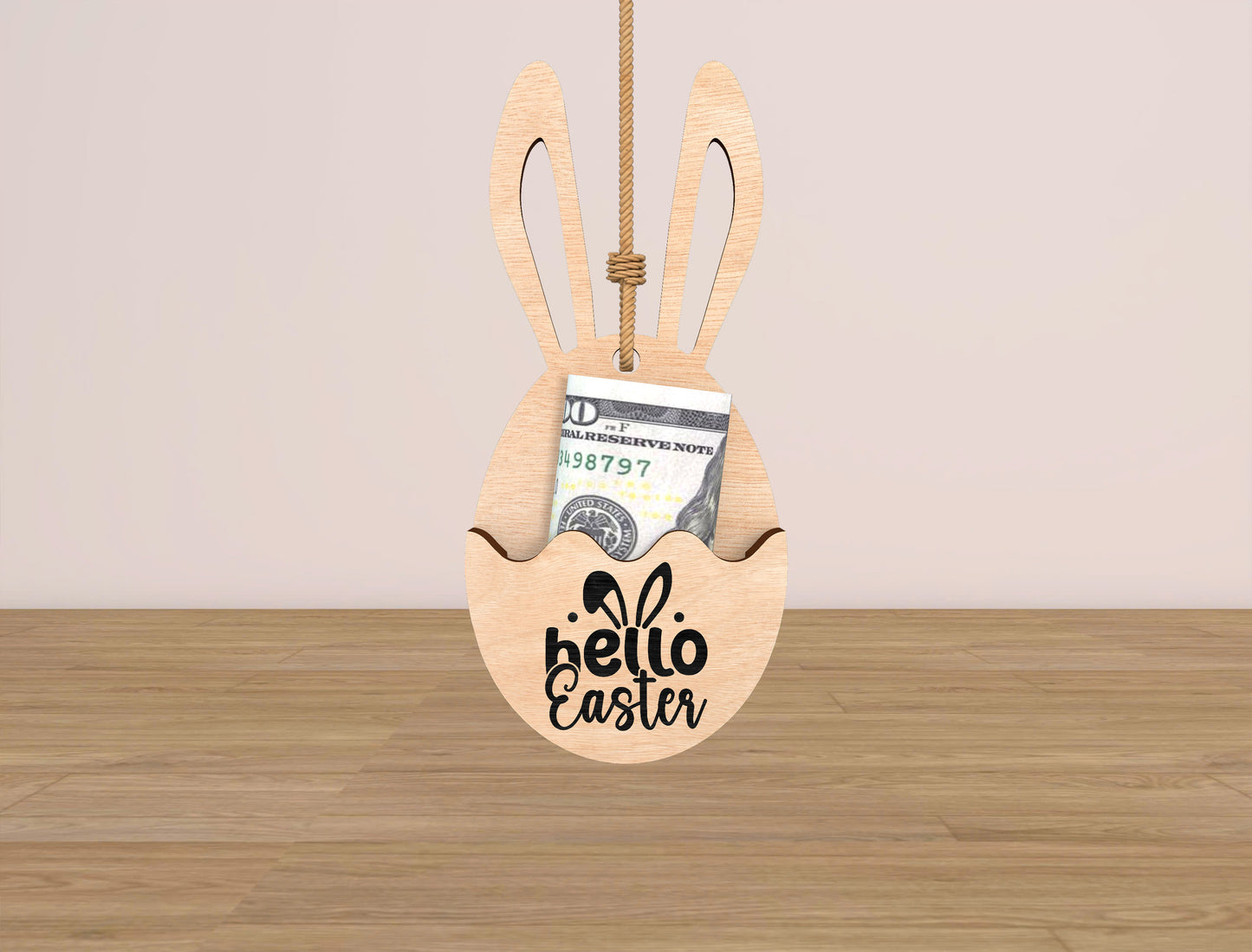 Easter Bunny Money Holder Ornament SVG Bundle for Glowforge and xTool