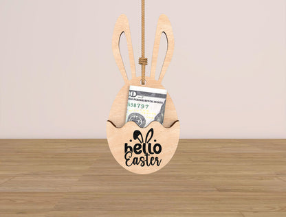 Easter Bunny Money Holder Ornament SVG Bundle for Glowforge and xTool