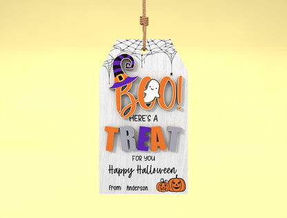 Halloween Gift Tag SVG Bundle 5 Designs for Glowforge xTool LightBurn