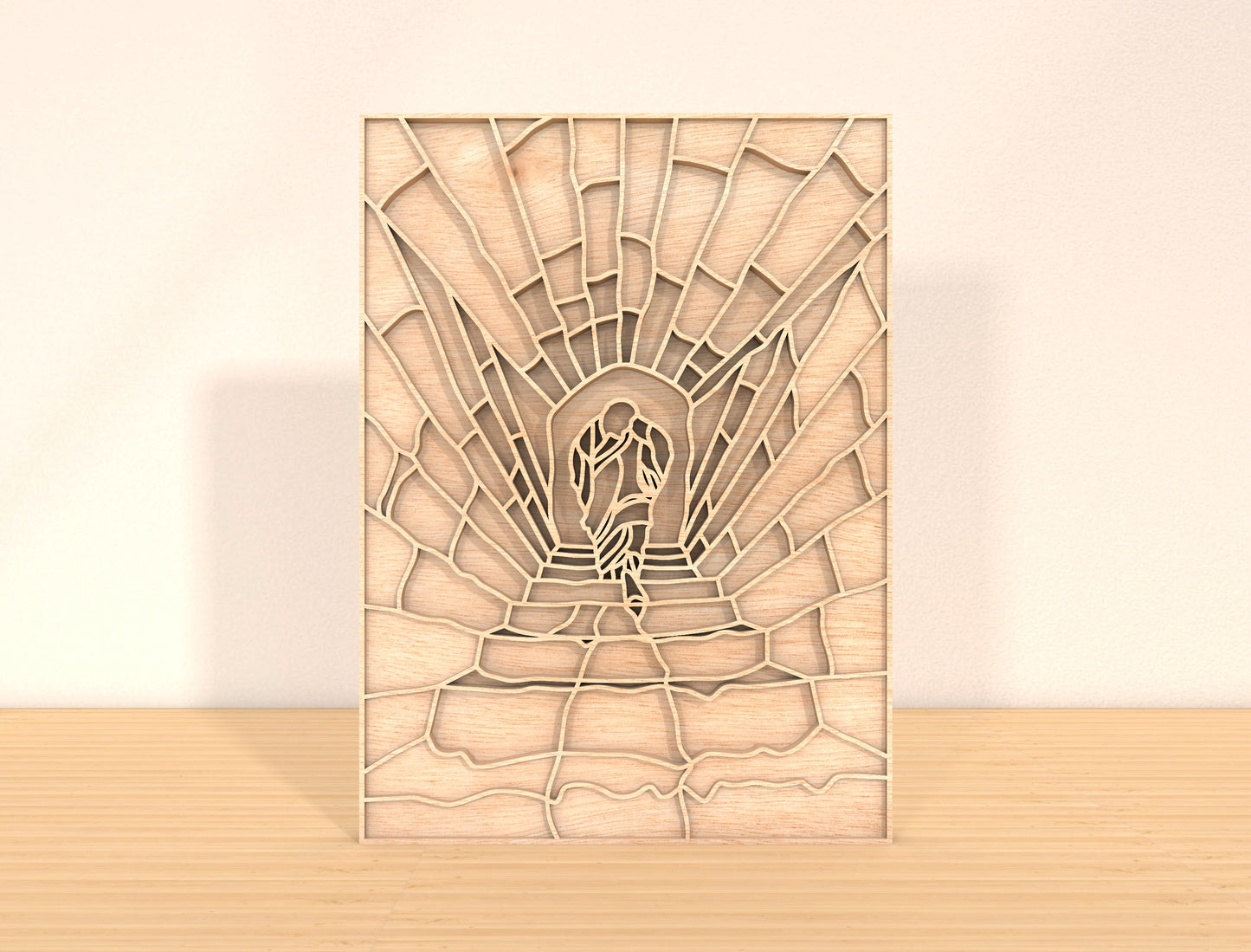 Multilayer Resurrection Path SVG 6 Layer Jesus Light for LightBurn