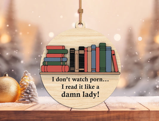 Book Lover Christmas Ornament SVG Bundle 2
