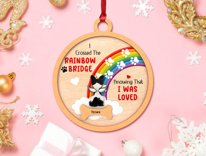 Rainbow Bridge Dog Memorial Ornament SVG Laser Cut File