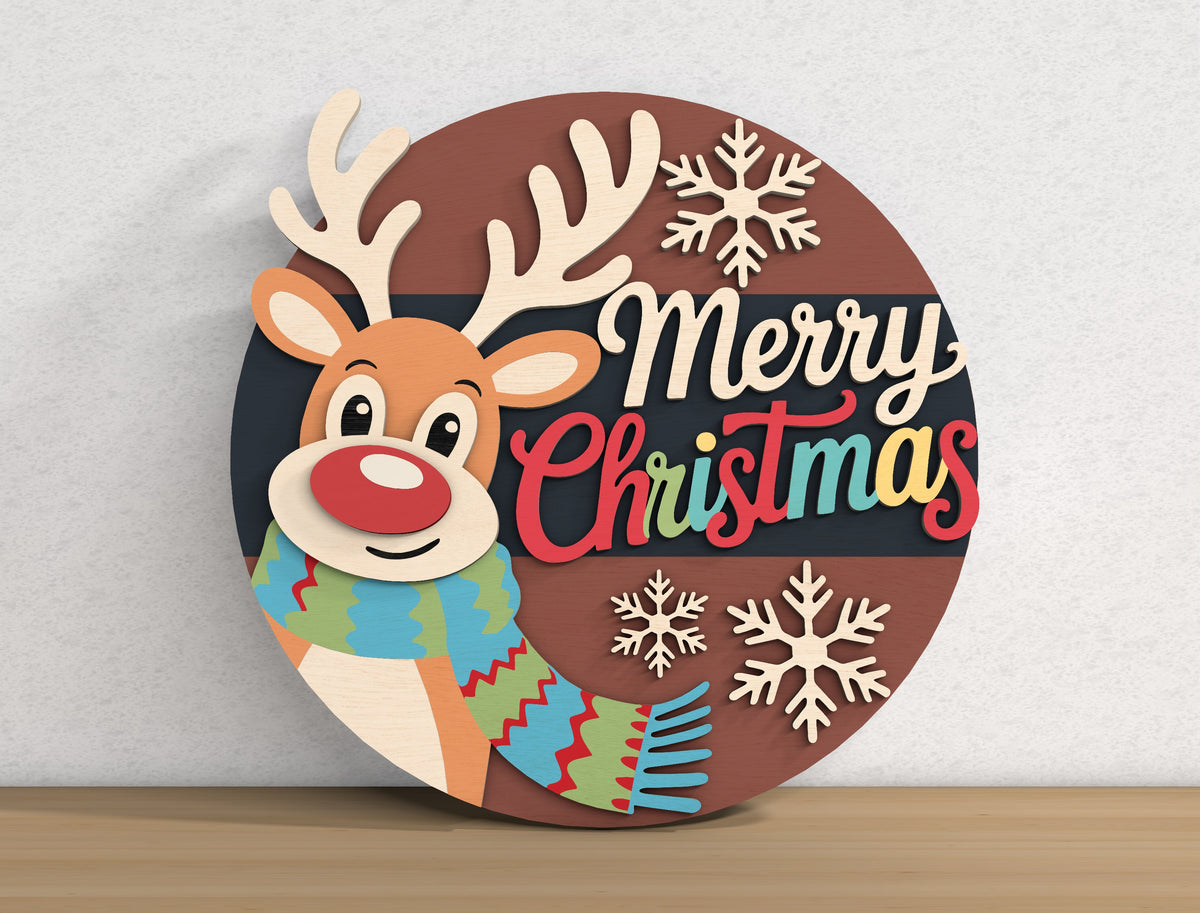 Merry Christmas Door Sign SVG Bundle 2