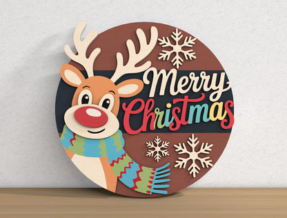 Merry Christmas Door Sign SVG Bundle 2