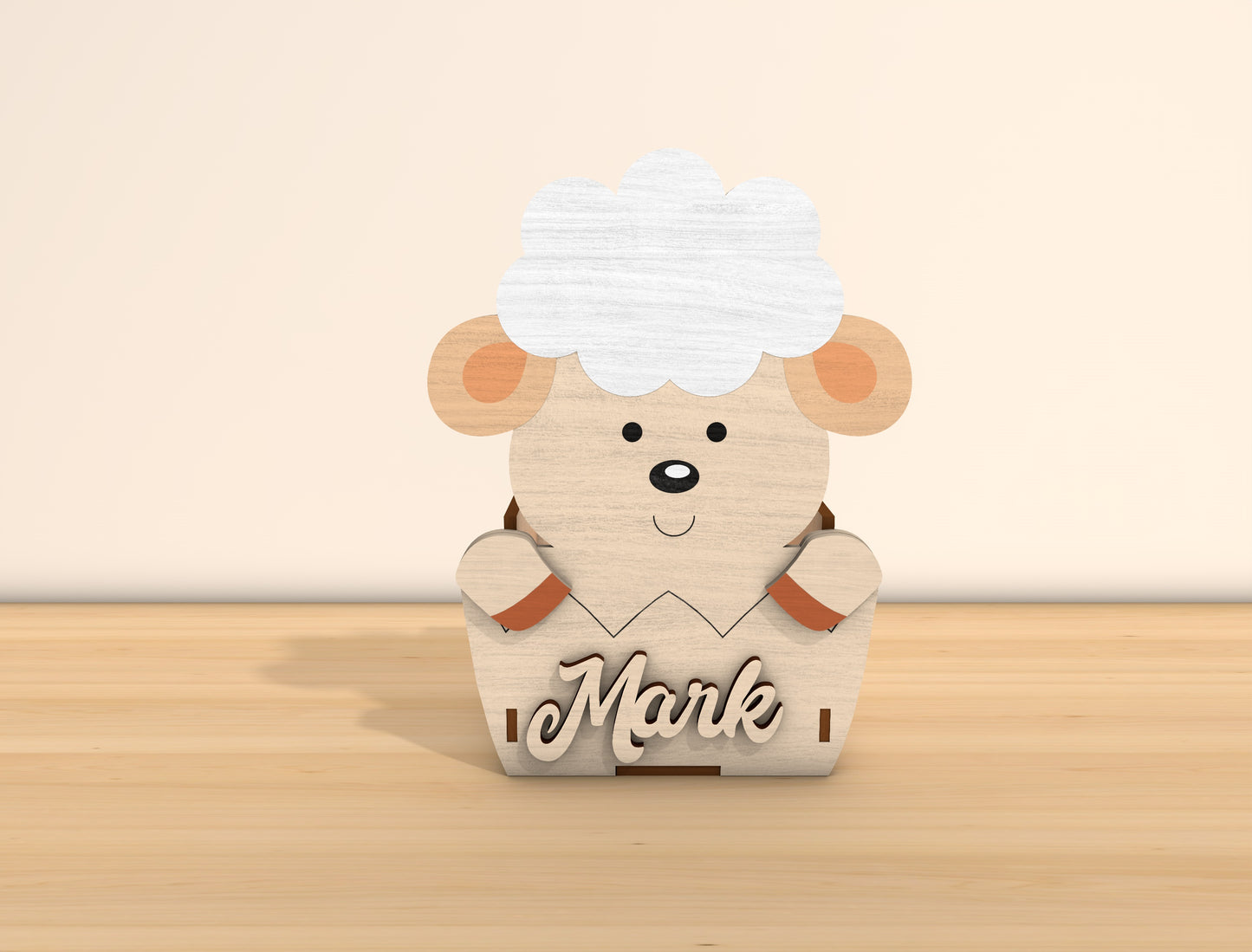 Personalized Easter Animal Basket Laser Cut File | Bunny & Lamb Easter Treat Box | Ready to Cut | Glowforge, xTool, LightBurn, etc.