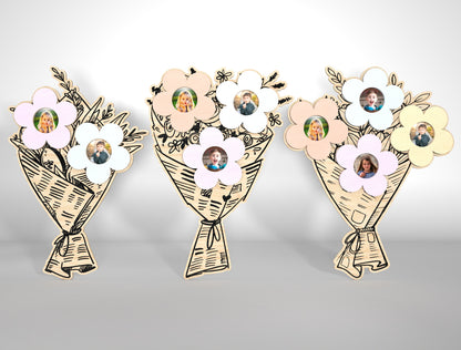 Mother's Day Flower Photo Frame SVG Bouquet for LightBurn and xTool
