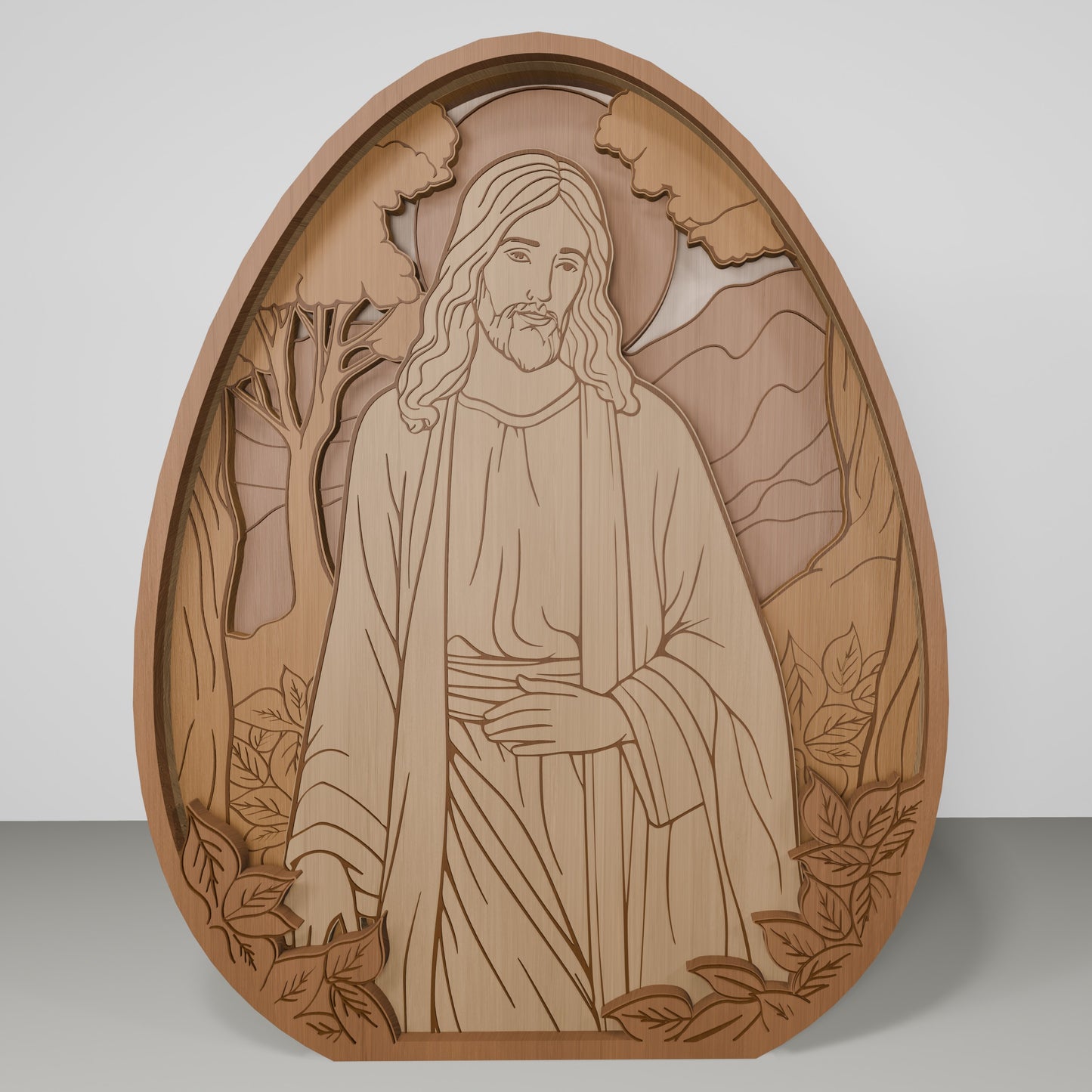 Christian Easter Jesus Cross Tabletop Scene Set SVG for LightBurn and xTool