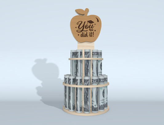 Graduation Money Cake SVG Bundle Laser Cut File for Glowforge and LightBurn
