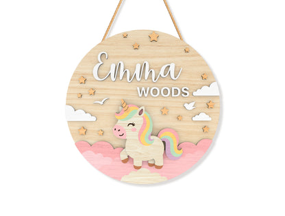 Personalized Baby Name Door Sign SVG for xTool and Glowforge