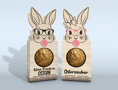 Easter Bunny Chocolate Holder SVG Bundle 18 Designs for Glowforge