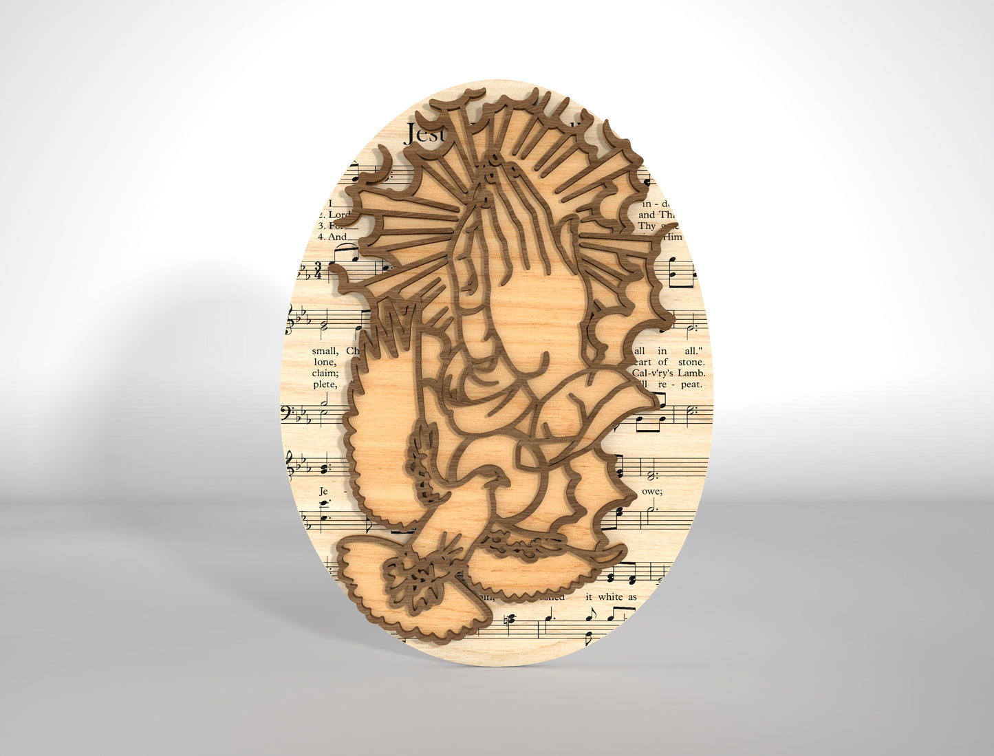 Christian Easter Cross Egg SVG Jesus Cross Decor for Glowforge and xTool