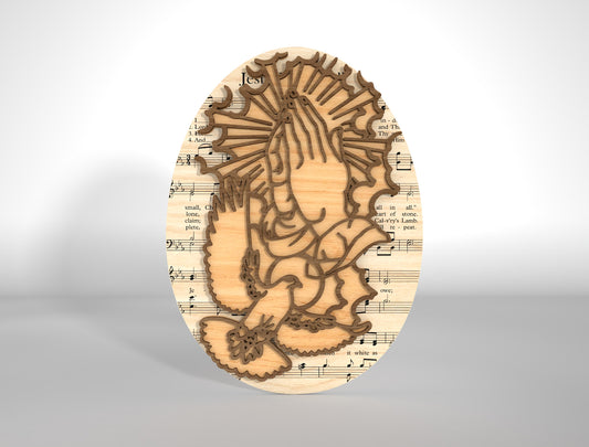 Christian Easter Cross Egg SVG Jesus Cross Decor for Glowforge and xTool