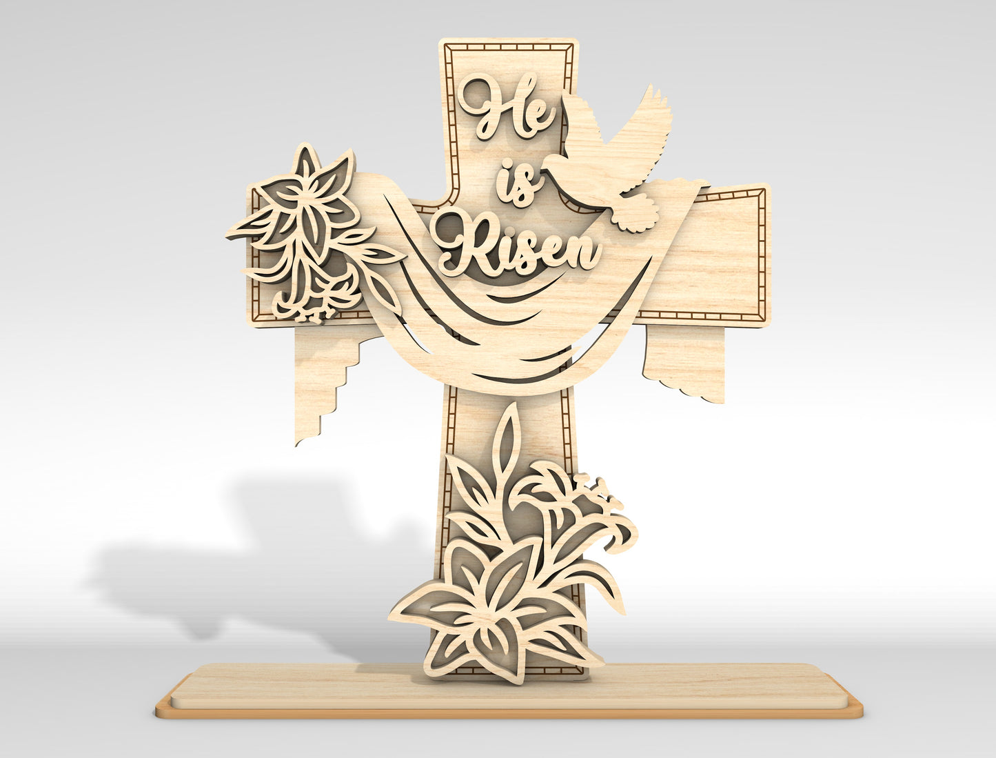 Christian Tabletop Cross Faith Decor SVG Bundle for LightBurn and xTool