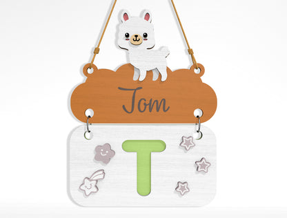 Alphabet Name Sign SVG Bundle File for Glowforge and xTool