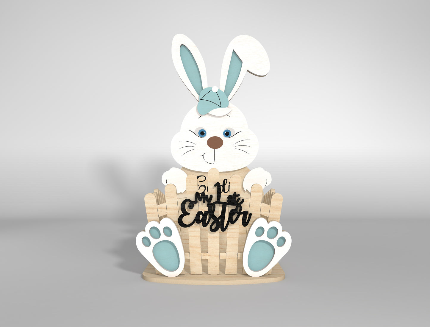 My 1st Easter Bunny Chick Lamb Basket SVG Bundle for LightBurn and xTool