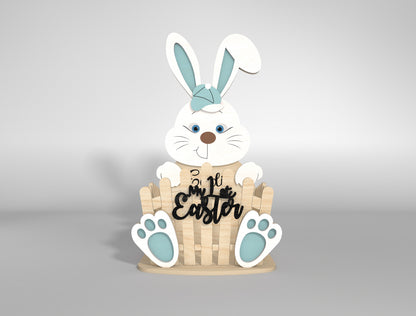 My 1st Easter Bunny Chick Lamb Basket SVG Bundle for LightBurn and xTool