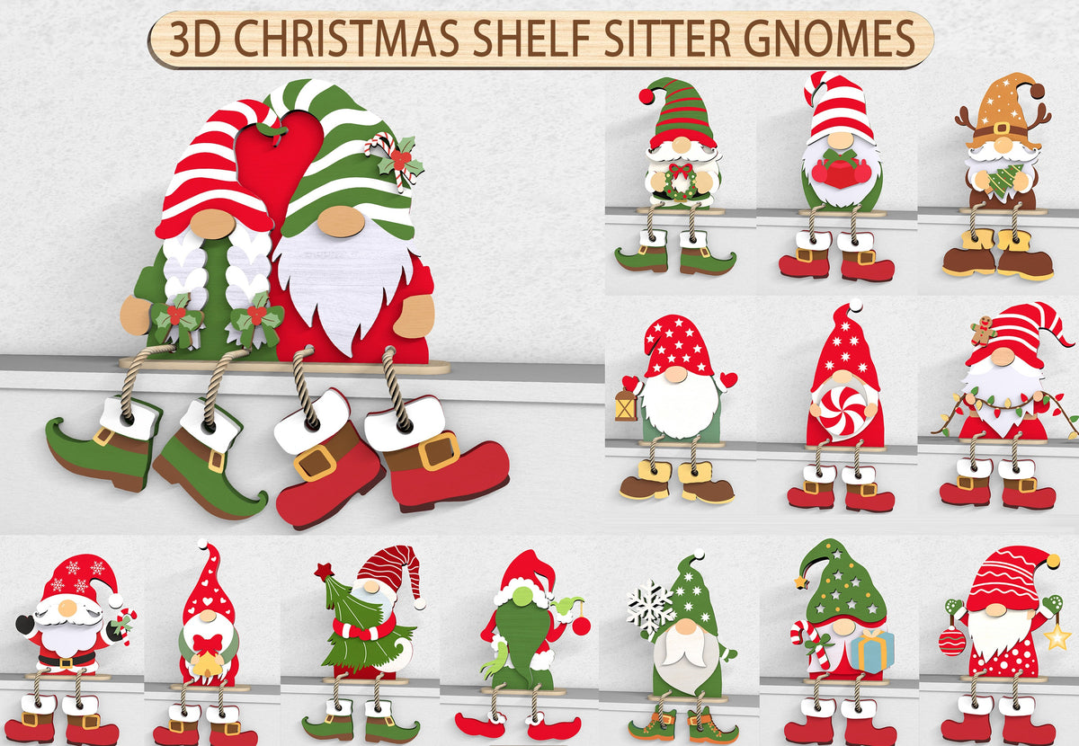 Christmas Laser Cut Files Bundle – Ornament, Countdown & Nativity SVG for Glowforge, xTool