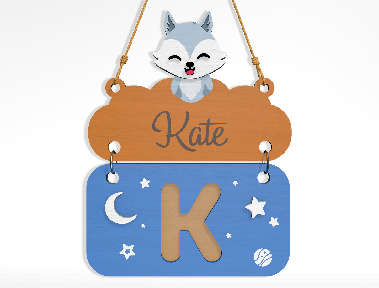 Alphabet Name Sign SVG Bundle File for Glowforge and xTool