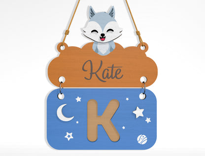 Alphabet Name Sign SVG Bundle File for Glowforge and xTool