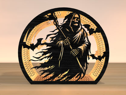 Halloween Raven Lantern SVG Bundle Laser Cut File | 10 Spooky Lantern Designs | Wooden Light Decor | Glowforge, xTool, LightBurn, etc.