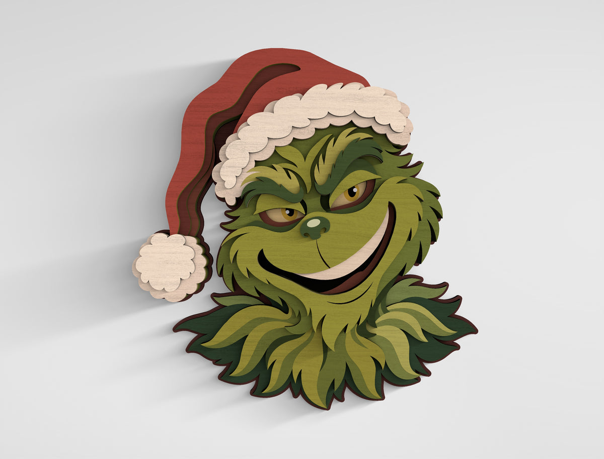 Christmas 3D Layered SVG Multilayer Holiday Laser Cut Designs