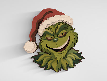 Christmas 3D Layered SVG Multilayer Holiday Laser Cut Designs