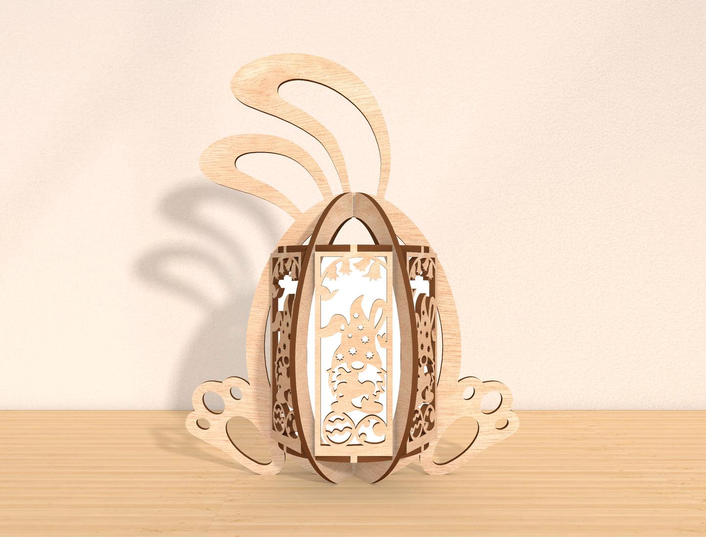 Easter Bunny Lantern SVG Bundle Ver3 Rabbit 8 Designs for LightBurn and xTool