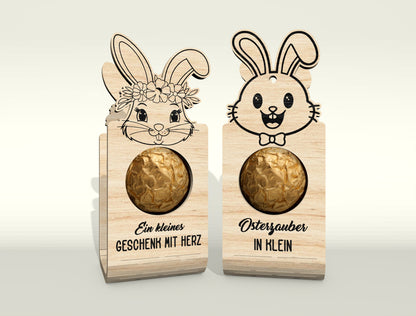 Easter Bunny Chocolate Holder SVG V2 Bundle 25 Designs for LightBurn