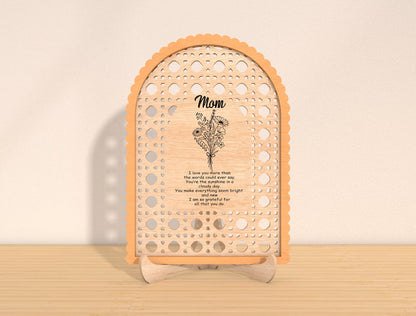Mother's Day Floral Arch Sign SVG Bundle for Glowforge and xTool