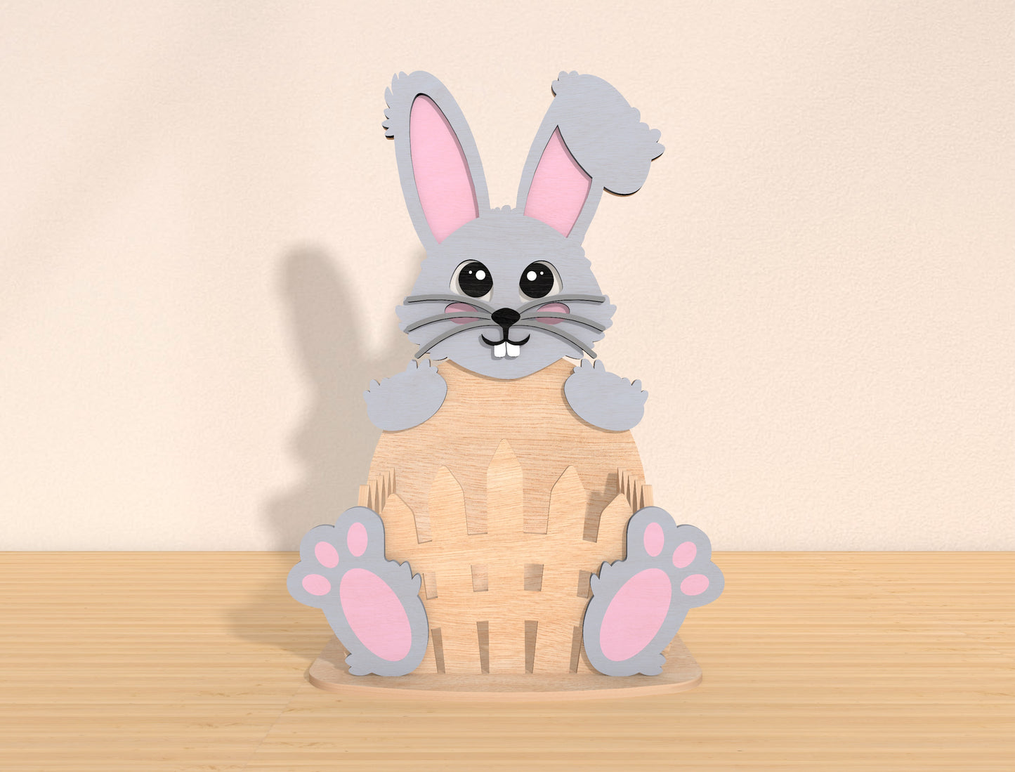 Bunny Basket SVG Bundle Cute Rabbit Egg Holder Easter for LightBurn and xTool