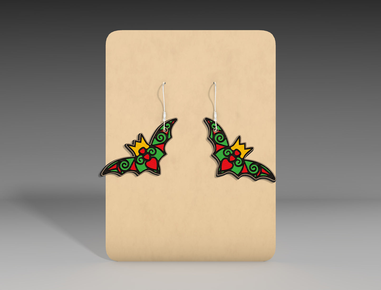 Halloween Bat Earrings SVG Bundle 8 Designs for LightBurn Glowforge xTool