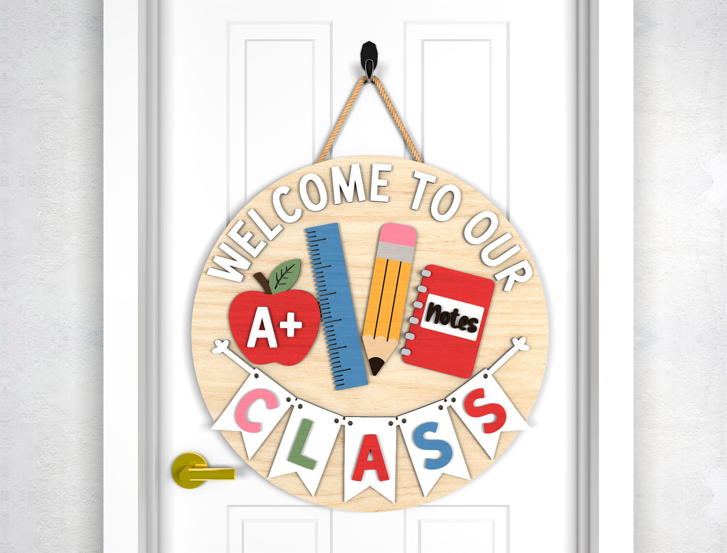 Personalized Pencil Jar Teacher Name Sign SVG Laser Cut File for Glowforge and xTool