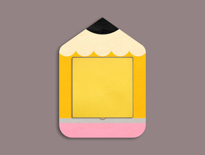 Personalized Teacher Sticky Note Holder SVG for Glowforge and xTool