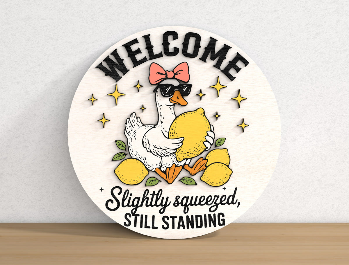 Funny Door Sign SVG Bundle 9 Layered Round Signs