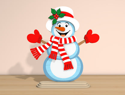 Christmas Character Tabletop Decor Laser Cut File | Ready to Cut | Glowforge, xTool, LightBurn, etc.