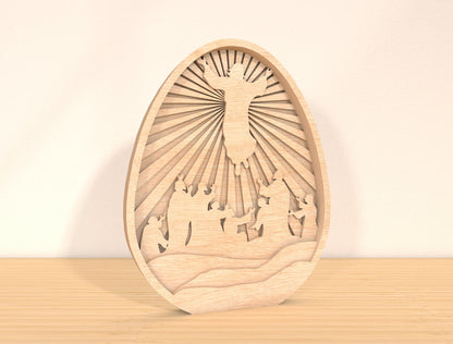 Multilayer Holy Spirit Dove SVG Christian Radiant for Glowforge and xTool