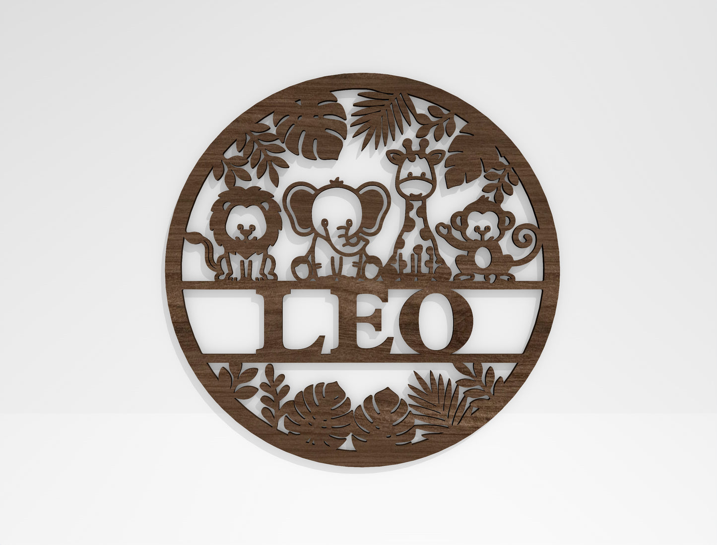 Animal Name Sign SVG Bundle Laser Cut File for Glowforge and xTool