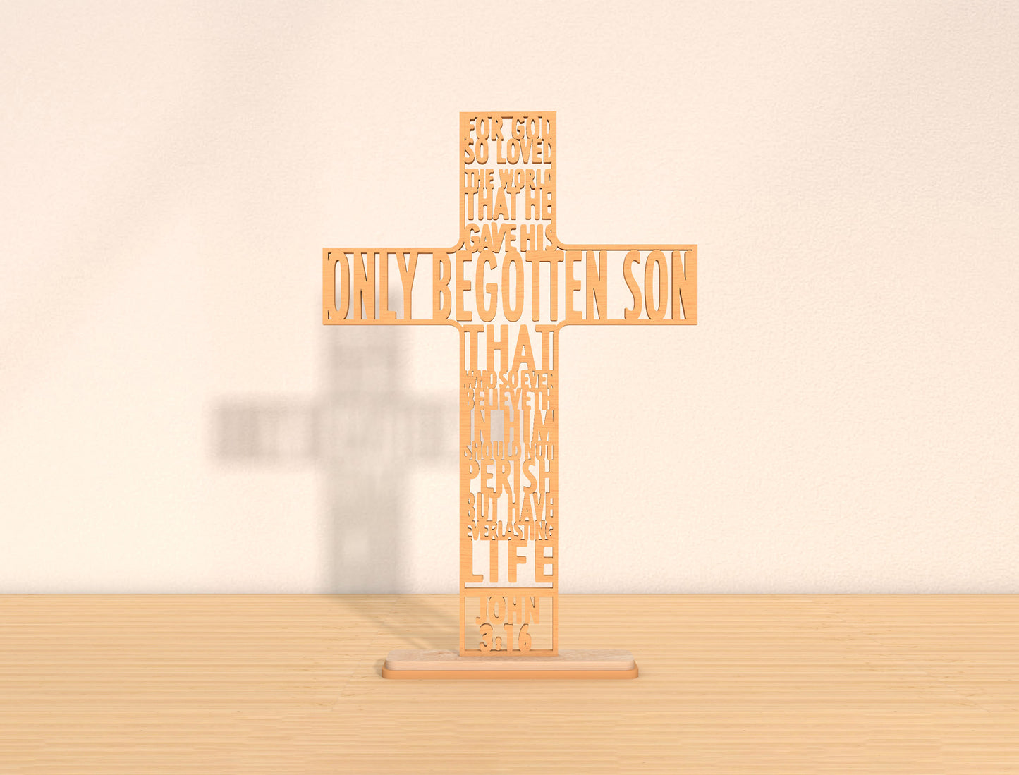 Christian Scripture Cross SVG Bundle Laser Cut File | 6 Faith Cross Designs | Easter Wooden Decor | Glowforge, xTool, LightBurn, etc.