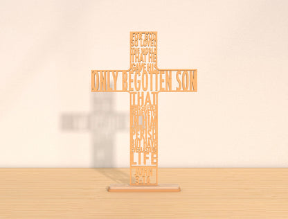 Christian Scripture Cross SVG Bundle Laser Cut File | 6 Faith Cross Designs | Easter Wooden Decor | Glowforge, xTool, LightBurn, etc.
