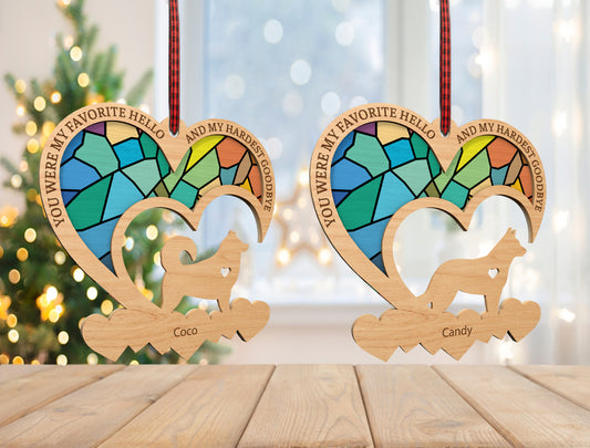 Dog Memorial Ornament SVG 105 Dog Breeds Laser Cut File LightBurn and xTool