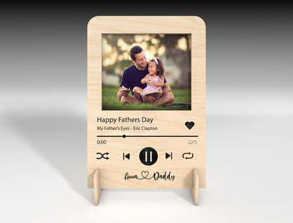 Music Player Photo Plaque SVG Laser Cut File for xTool and Glowforge