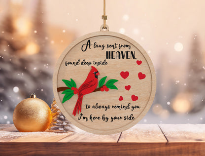Cardinal Memorial Ornament SVG Laser Cut File for xTool and Glowforge