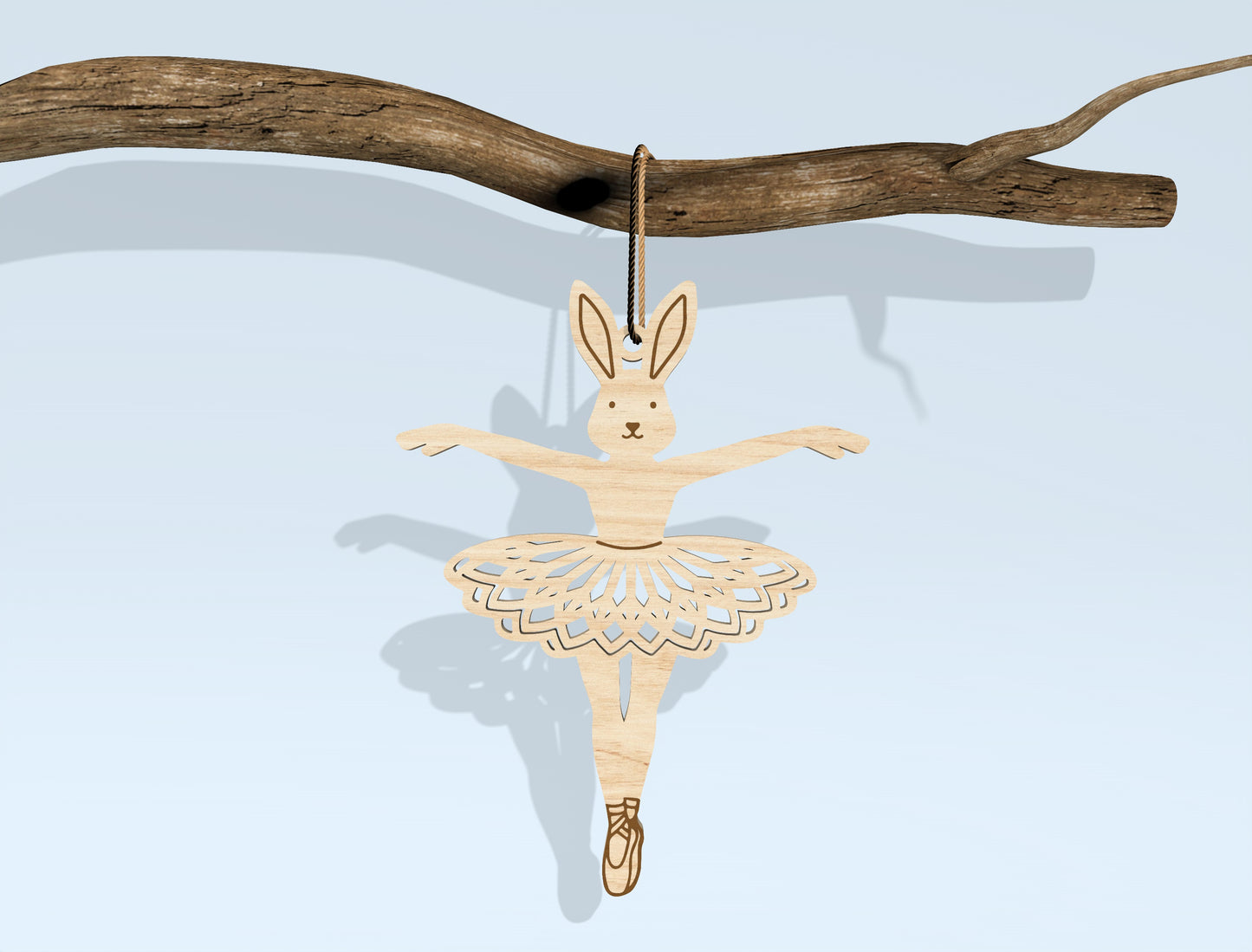 Ballerina Bunny SVG Bundle Dancing Rabbit Easter for LightBurn and xTool